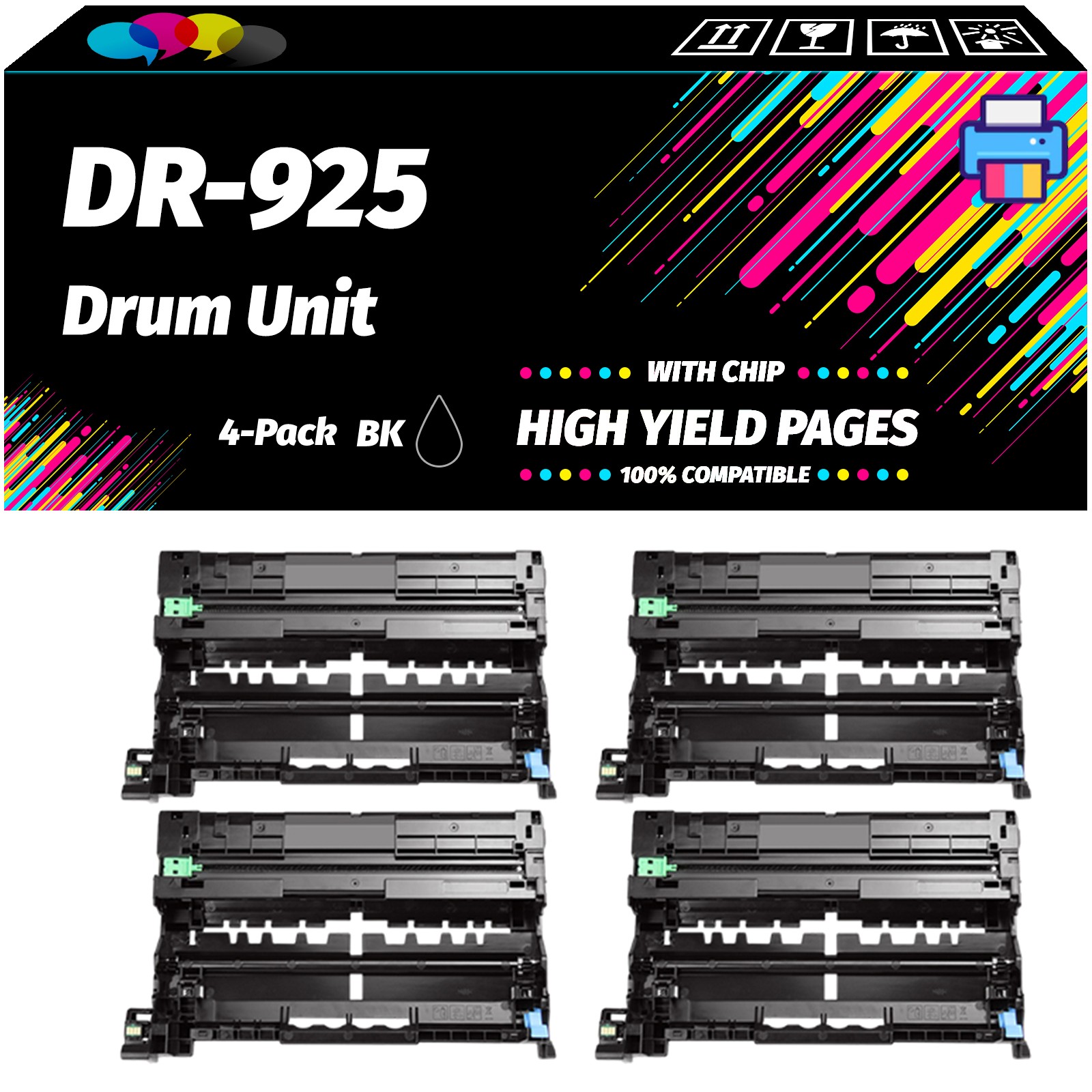 DR-925 Drum Unit for Brother HL-L6310DW HL-L6415DW HL-L6415DWT etc. Printers