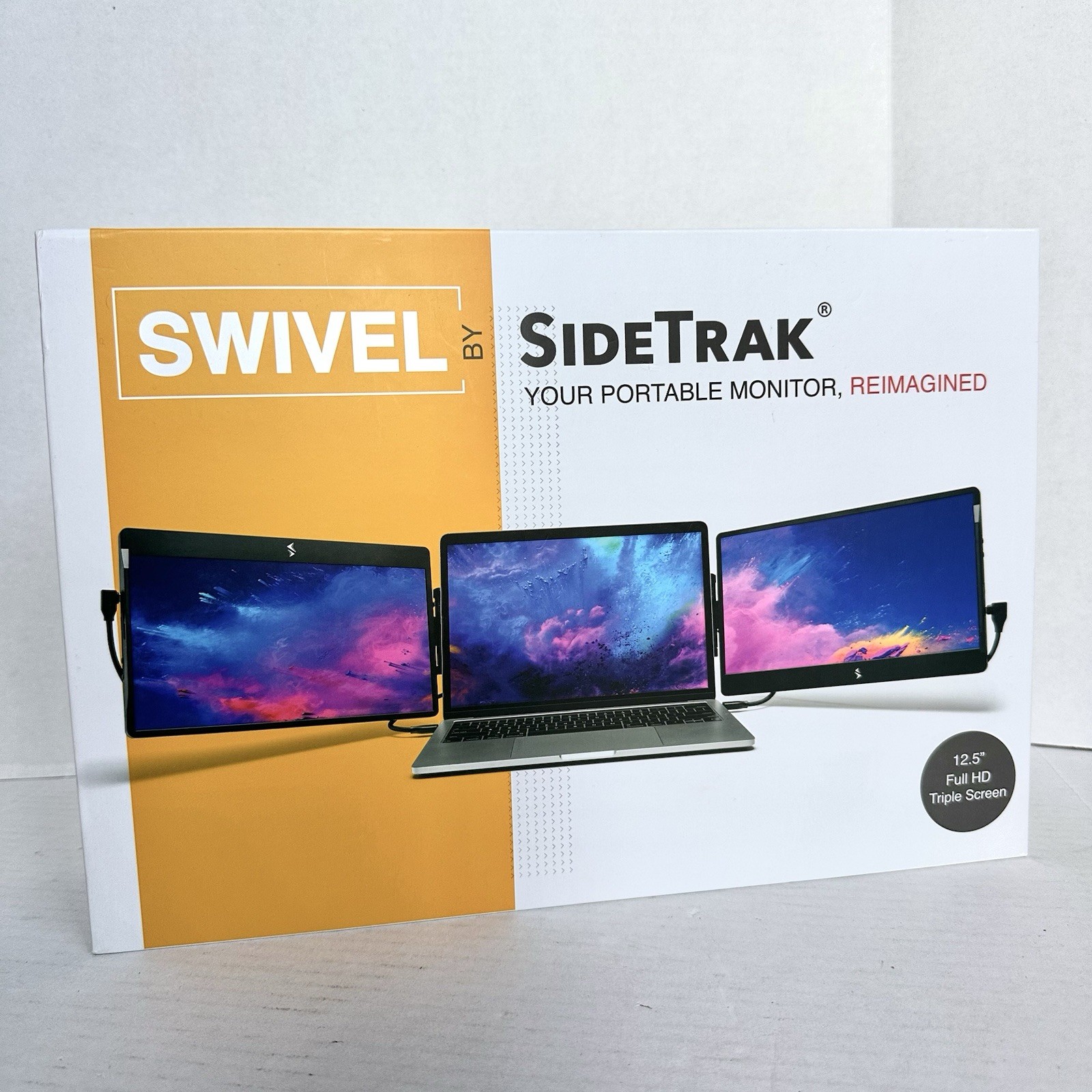 SideTrak Swivel Triple 12.5″ LED Portable Monitor Black Full HD STTL12BL-TRI