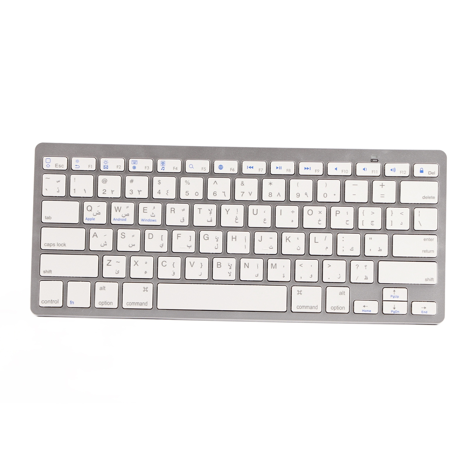 Arabic Wireless Keyboard Mini 78 Keys Ultra Thin Portable White Computer Key Fit