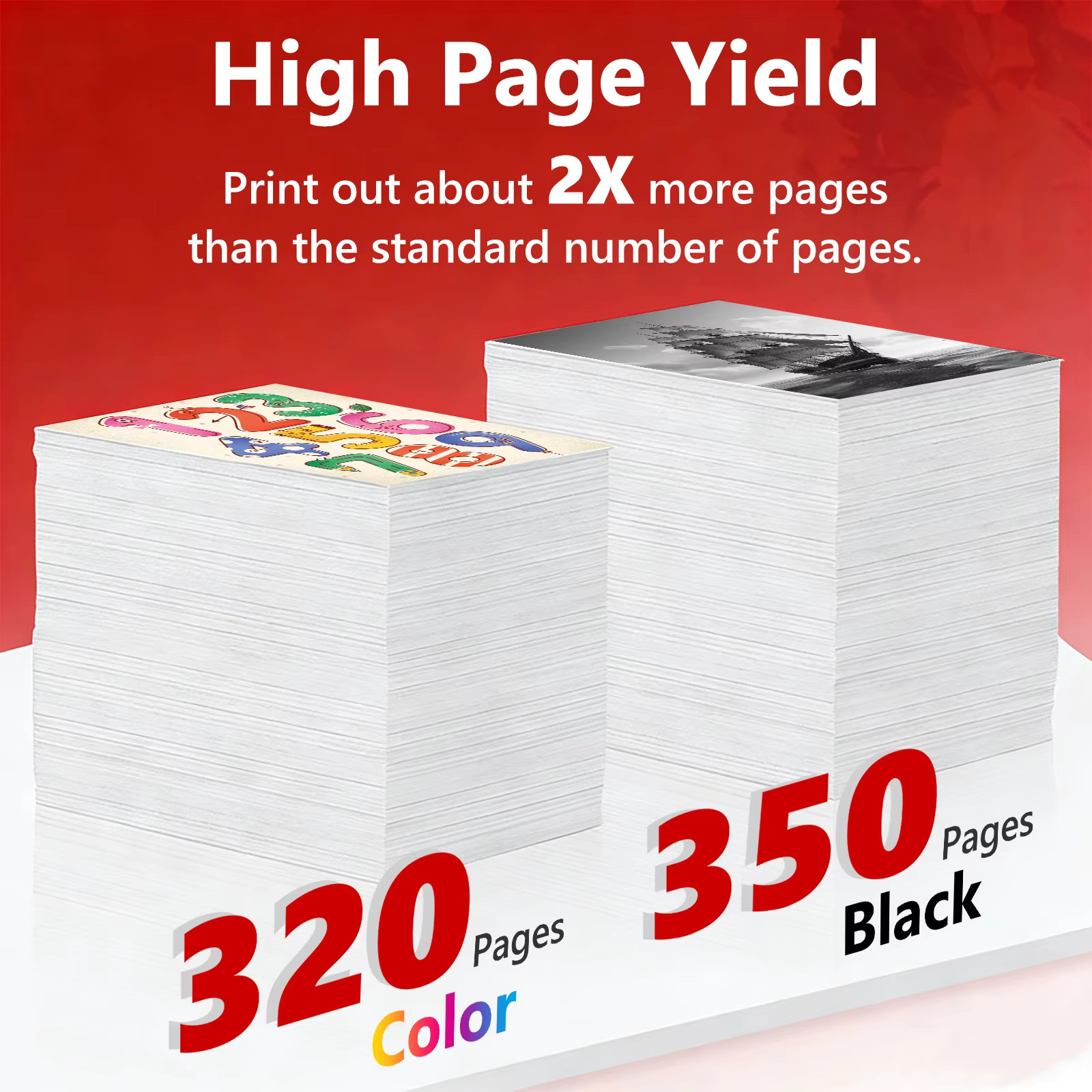 2 Pack PG-275XL Ink Cartridges Black For Canon PIXMA TR4700 TS3520 TR4722 TS3720