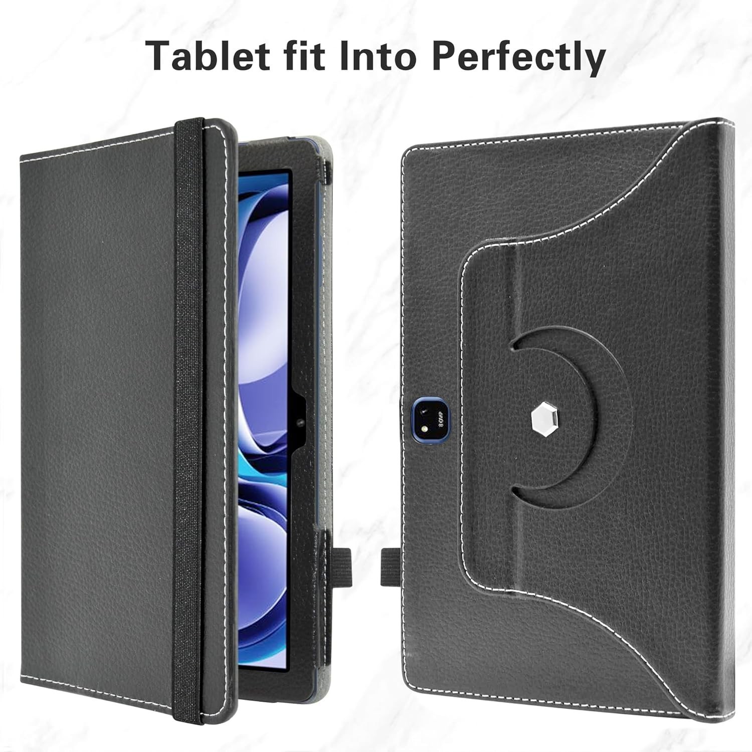 Soft Synthetic Leather 360° Case for BLU M10L Pro 10.1″ Tablet – Durable & Chic
