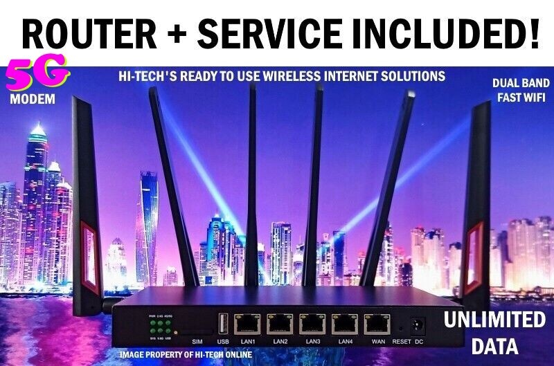DUAL BAND 5G WIFI ROUTER HOTSPOT ✅ INCLUDES UNLIMITED ▶ ATT 30 DAYS SERVICE ✅