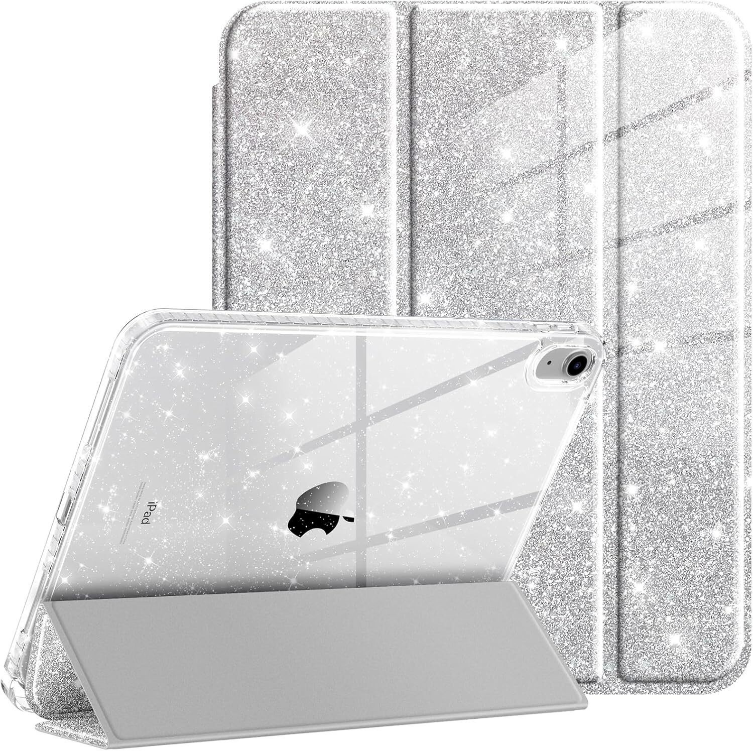 Slim Case for iPad (A16) 11th Gen / iPad 10th Gen Glittering Sparkly Stand Cover