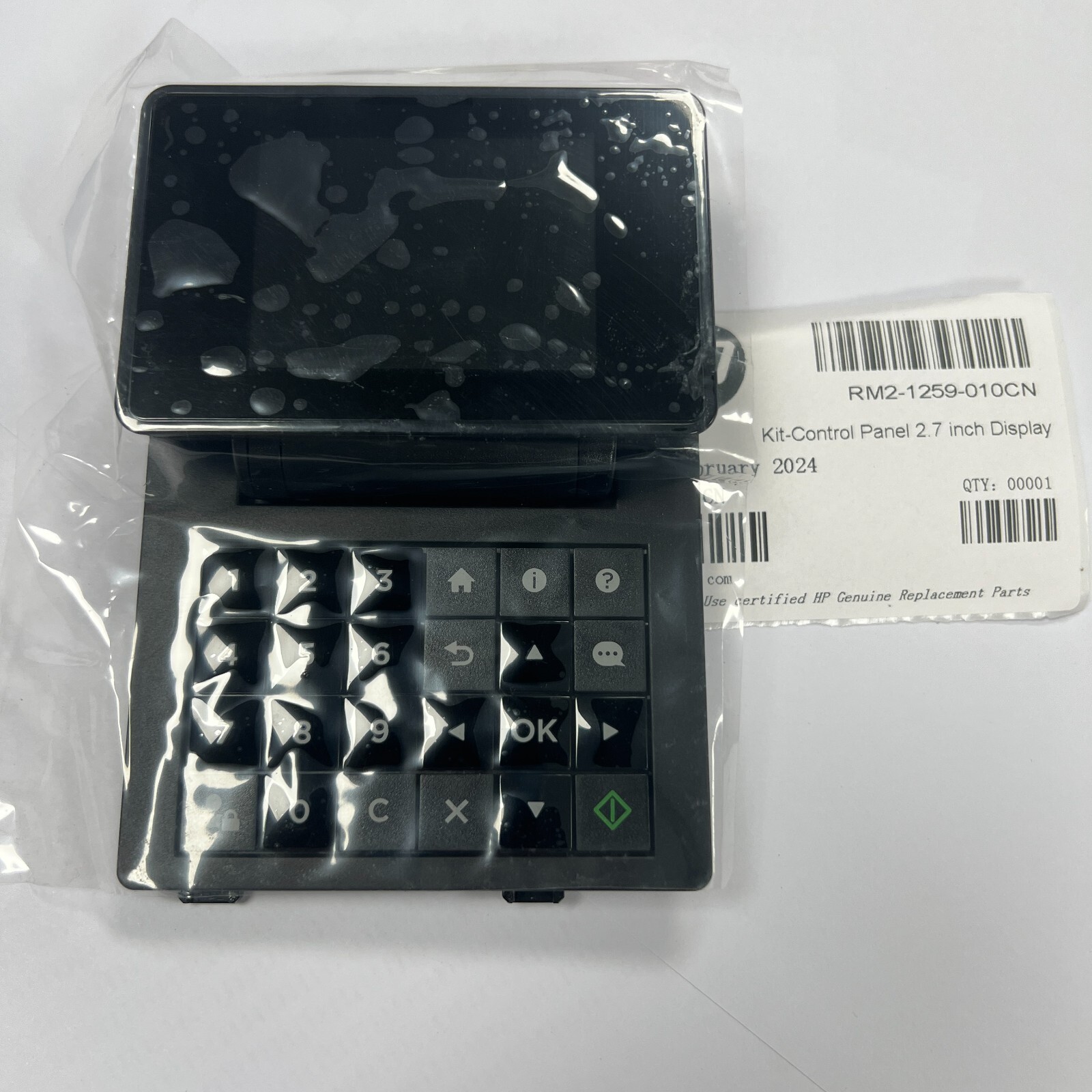 2.7” Control Display Panel for HP LaserJet M607 M608 M609 RM2-1259 5851-7975