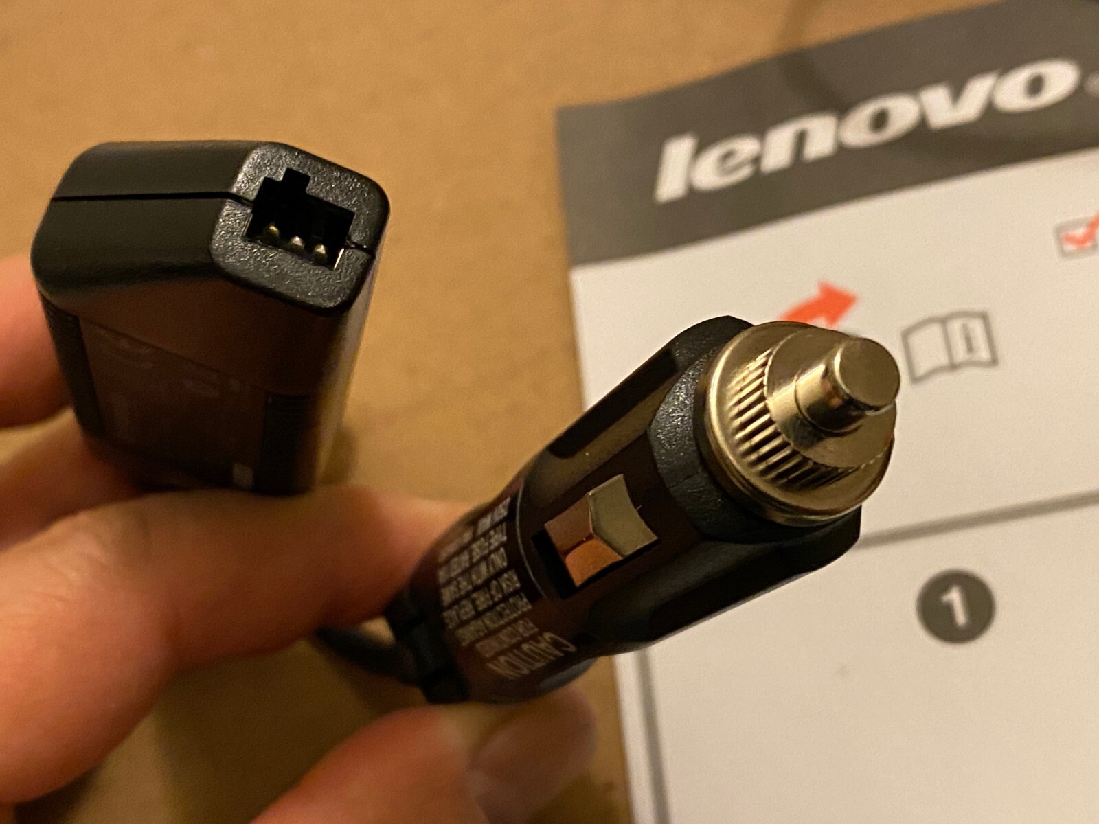 New Lenovo 90W Ultra Slim AC/DC Combo Power Adapter & Car Charger 41R4538 20V 5V