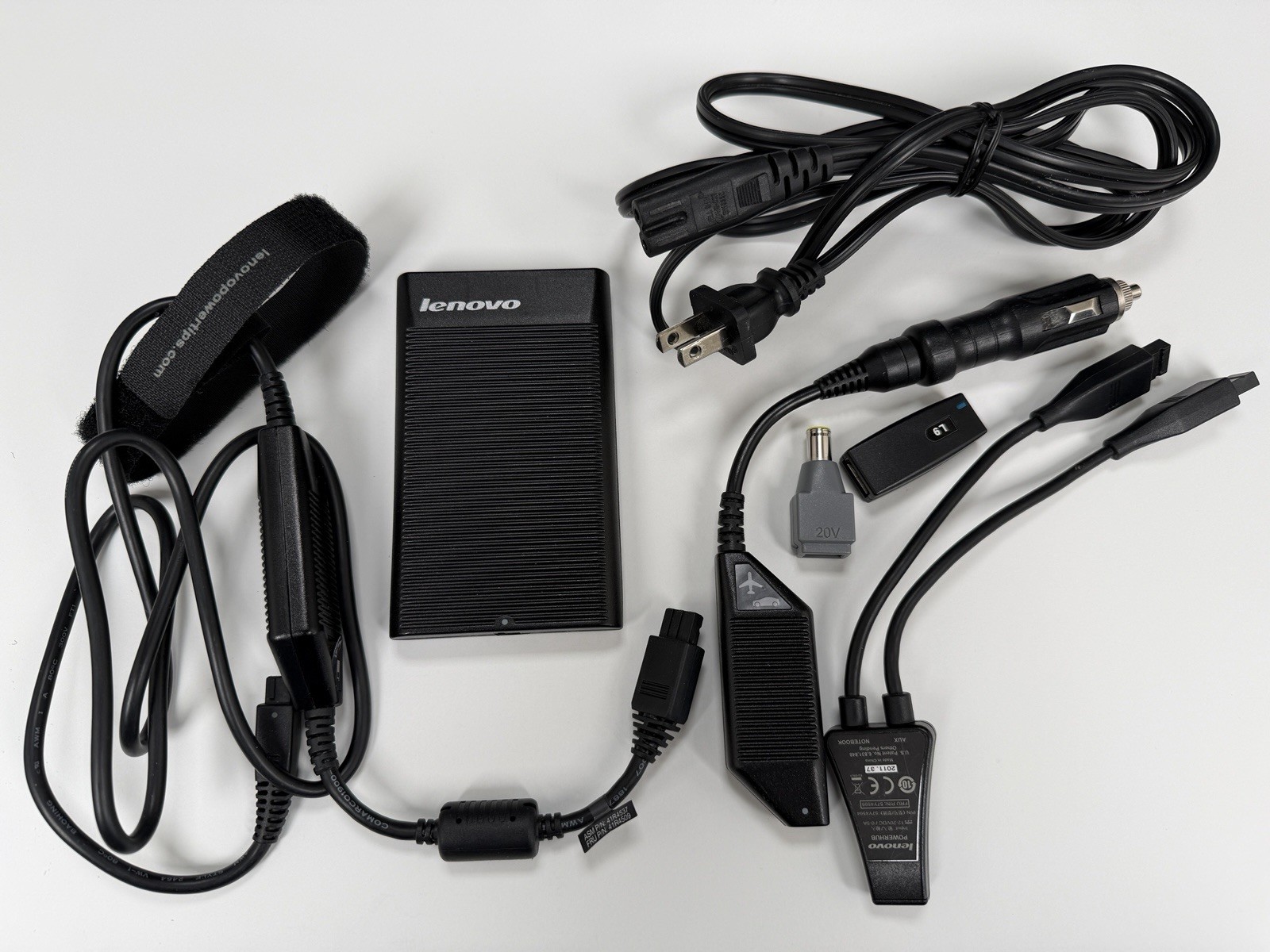 Lenovo 90W 4.5A AC DC Combo Power Adapter Black Ultra Slim 41R4538 41R4510