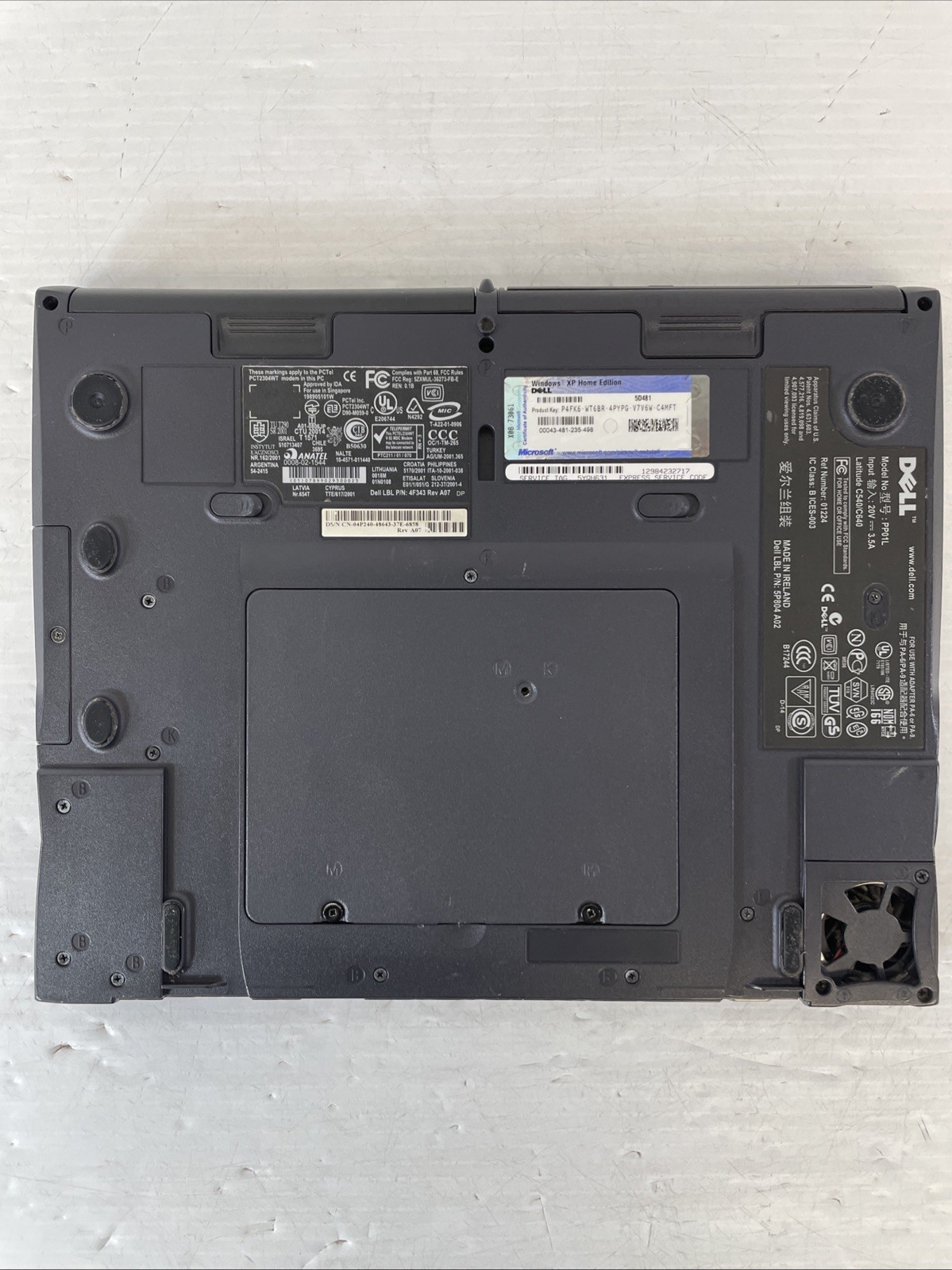 Retro Dell Latitude C640 Intel Pentium 4 2.0GHz 512MB RAM 20GB HDD Radeon WinXP