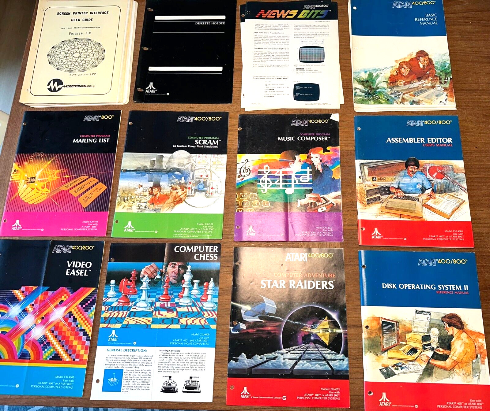 ATARI Vintage Game & Computer Manuals Lot of 11 Please See Pictures For Details
