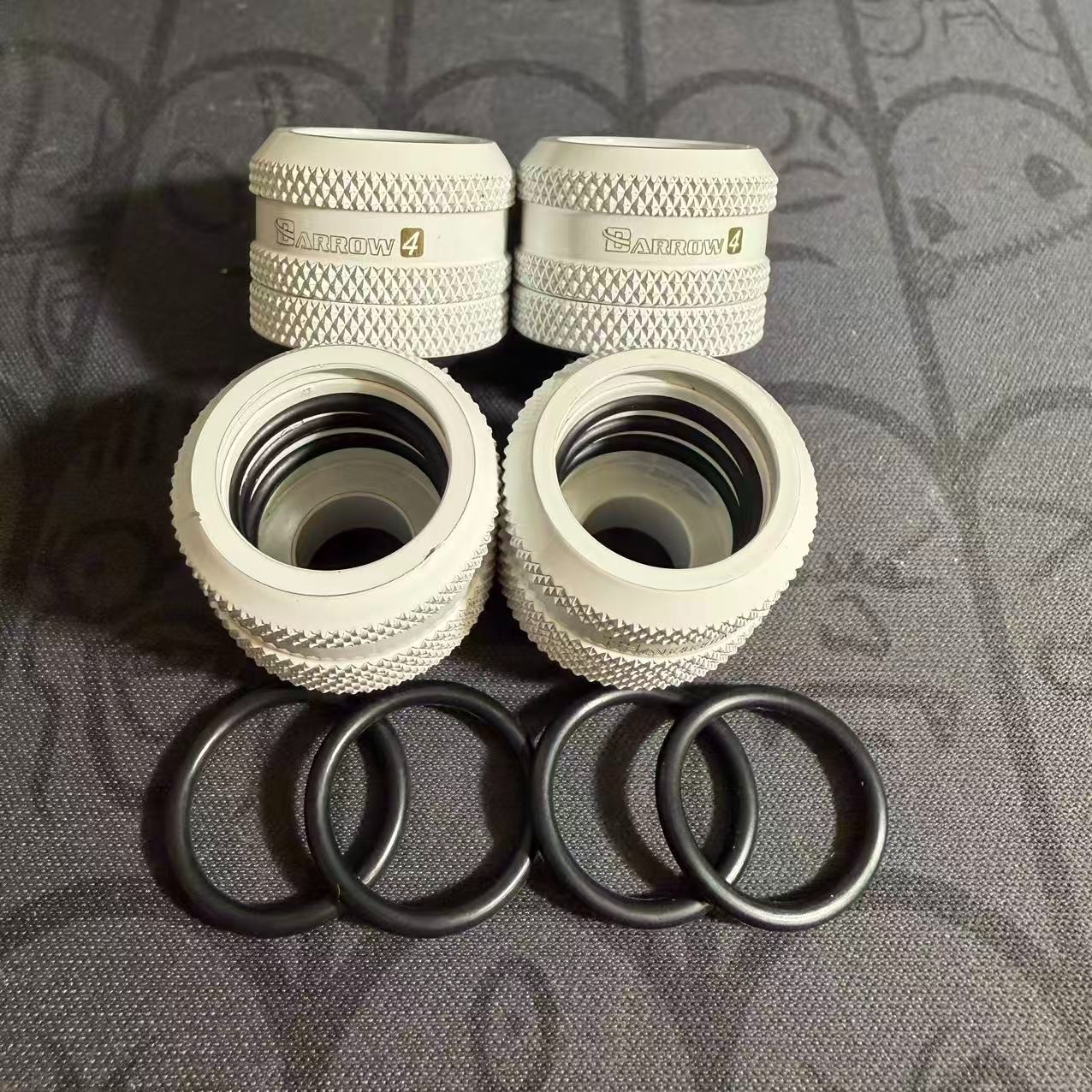 4 Pcs Barrow G1/4″ Compression Fitting For 16mm OD Rigid Tube TYKN-K16 V4 #1607