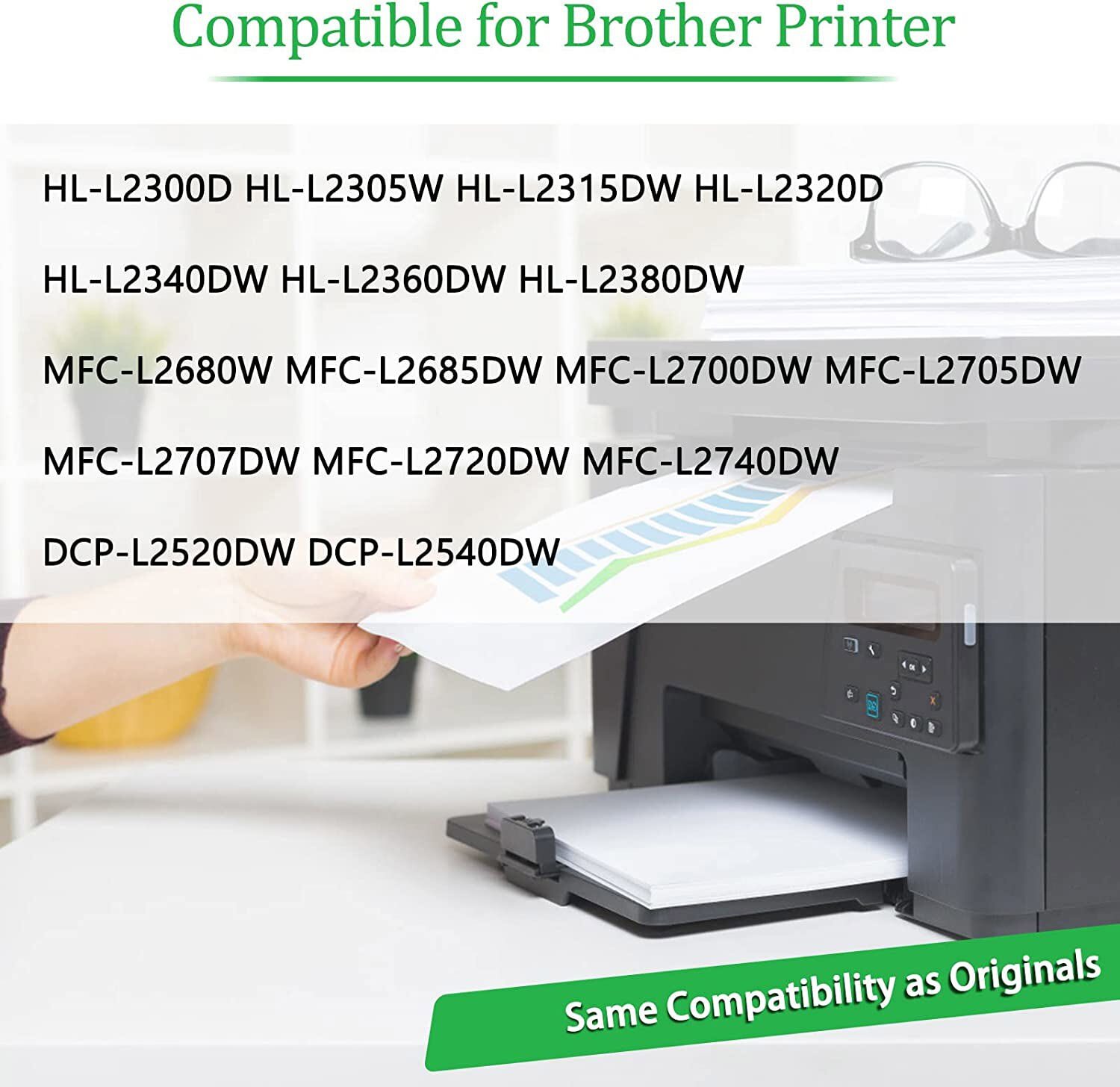 1PK DR630 Drum Unit Compatible For Brother DCP-L2520DW DCP-L2540DW HL-L2300D