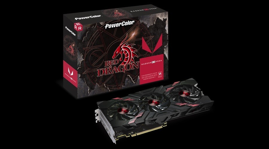 PowerColor AMD Radeon RX Vega 56 8GB GDDR5 Graphics Card-USED/FANS NOT WORKING