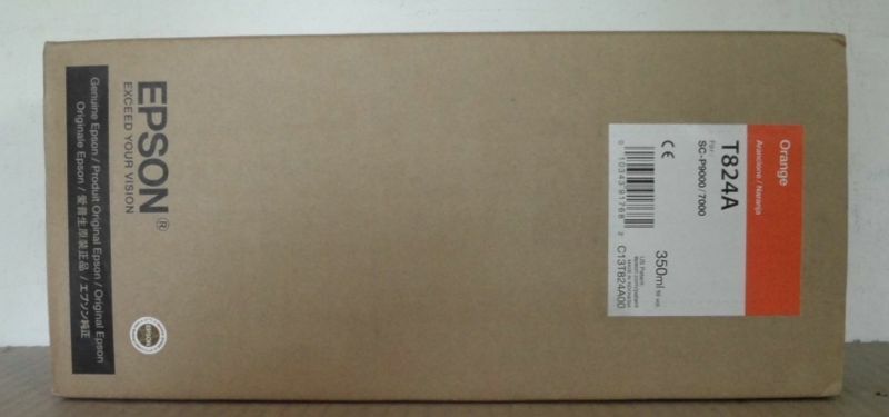 Epson T824A Orange Ink for SP-P7000 9000 C13T824A00 Original Box 2019