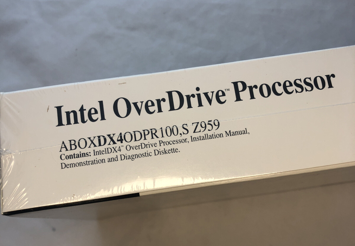 NEW DX4 100 BOXED INTEL PROCESSOR OVERDRIVE DX4ODPR100 486 100Mhz CPU 33/100