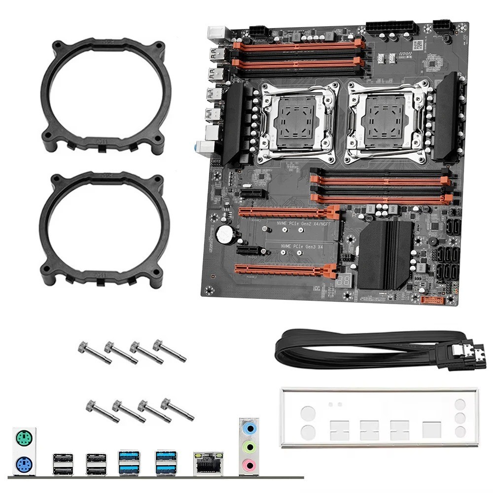 X99 Dual CPU Motherboard Combo with 2x Intel Xeon E5 2680 V4 Processors