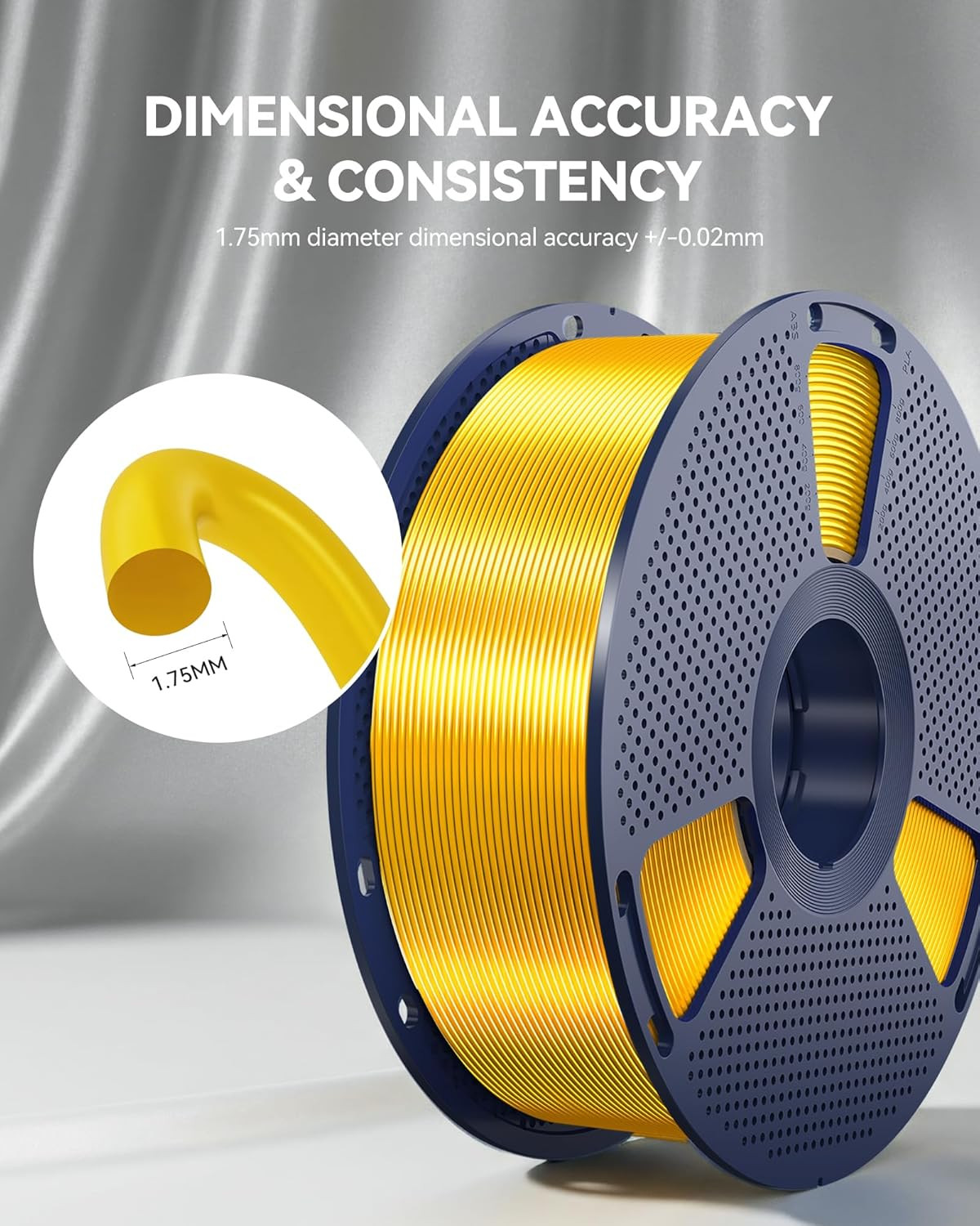 【BUY 6 GET 4 FREE,ADD 10】SUNLU 1.75MM SILK Shiny PLA+ Filament 1KG/2.2LBS Spool