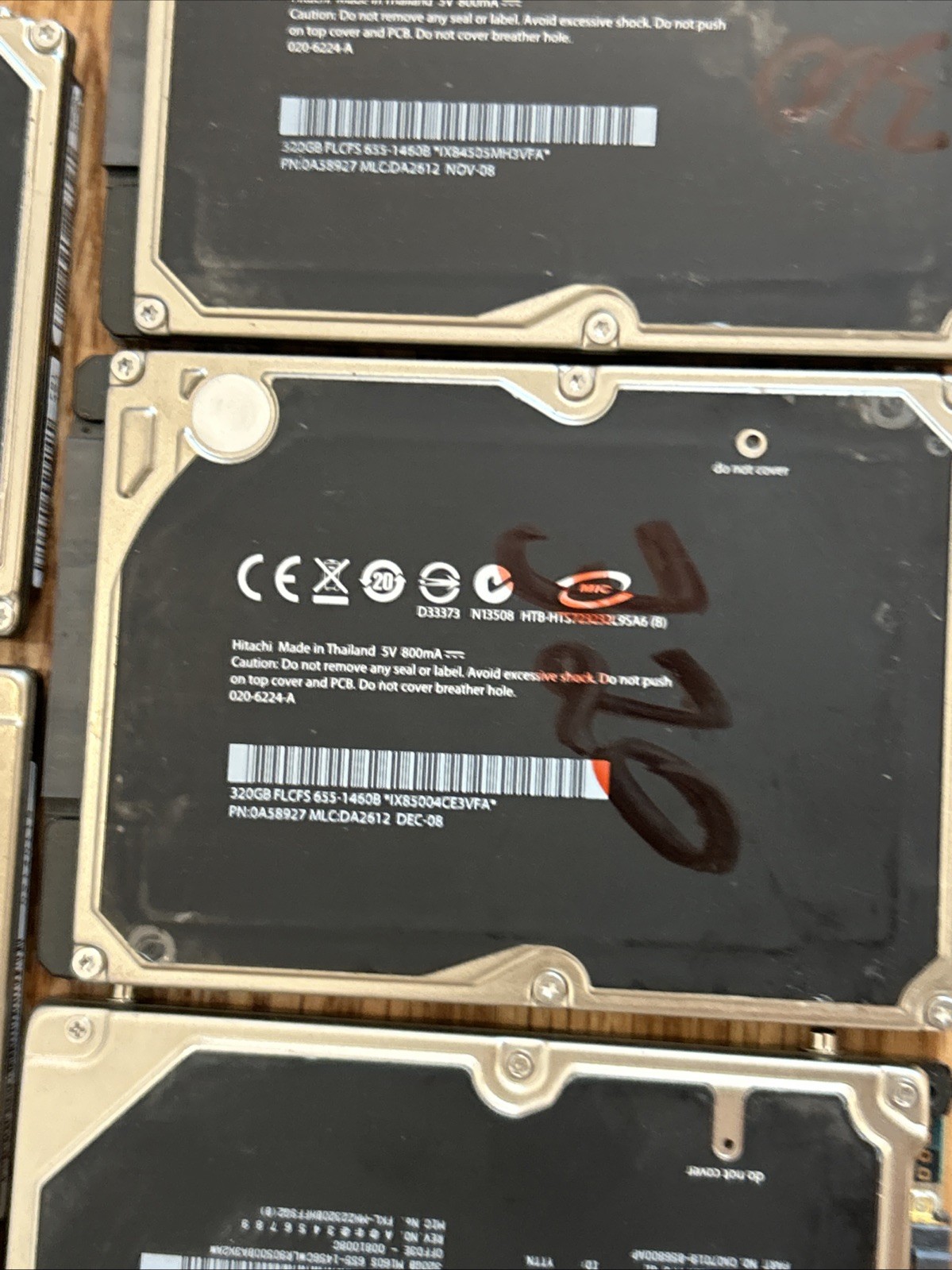 Lot Of 17 Samsung Fujitsu 2.5” Internal Drives Laptop 300gb Unbranded Read
