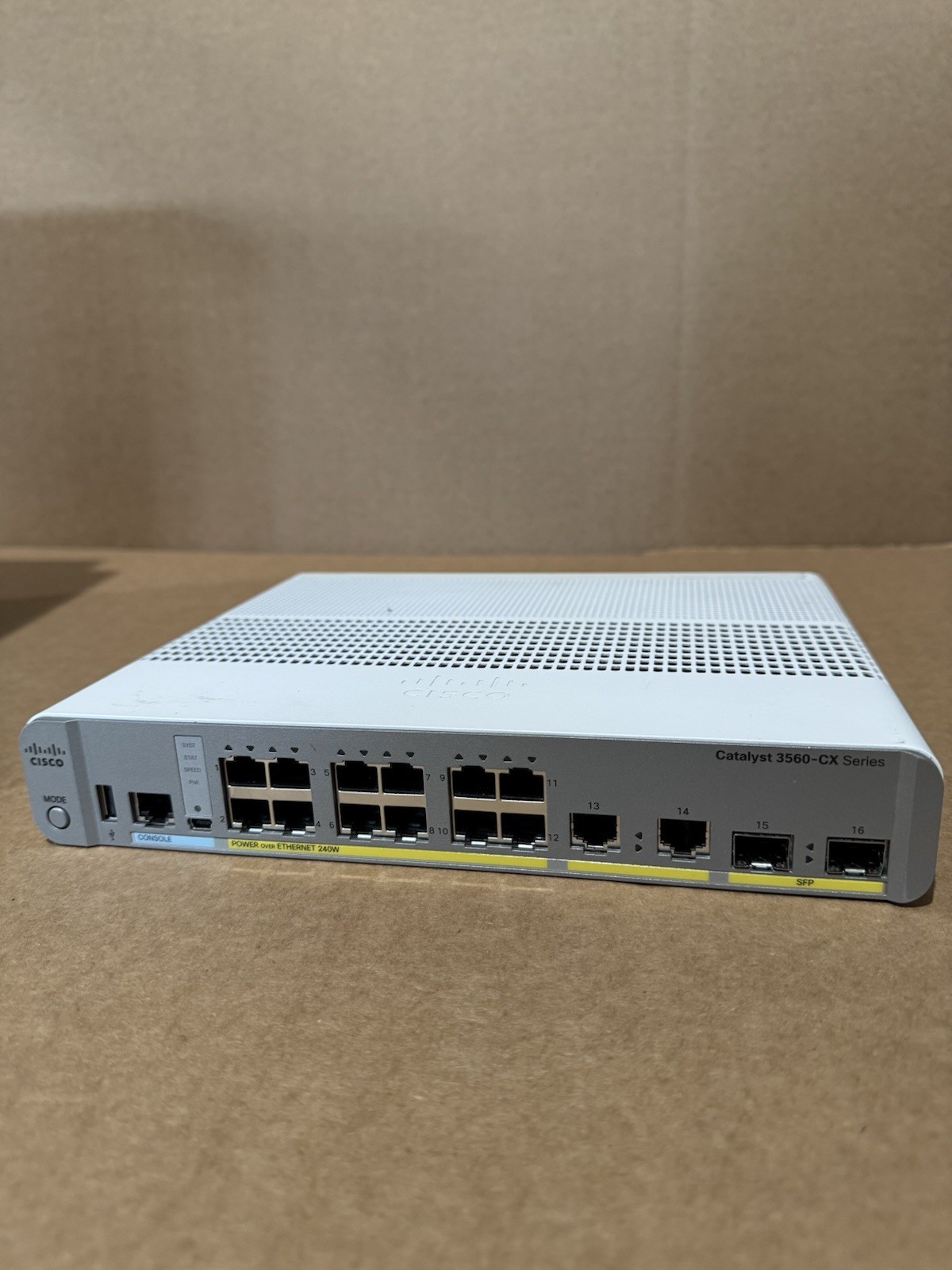Cisco WS-C3560CX-12PC-S 16 Ports Fully Managed Ethernet Switch