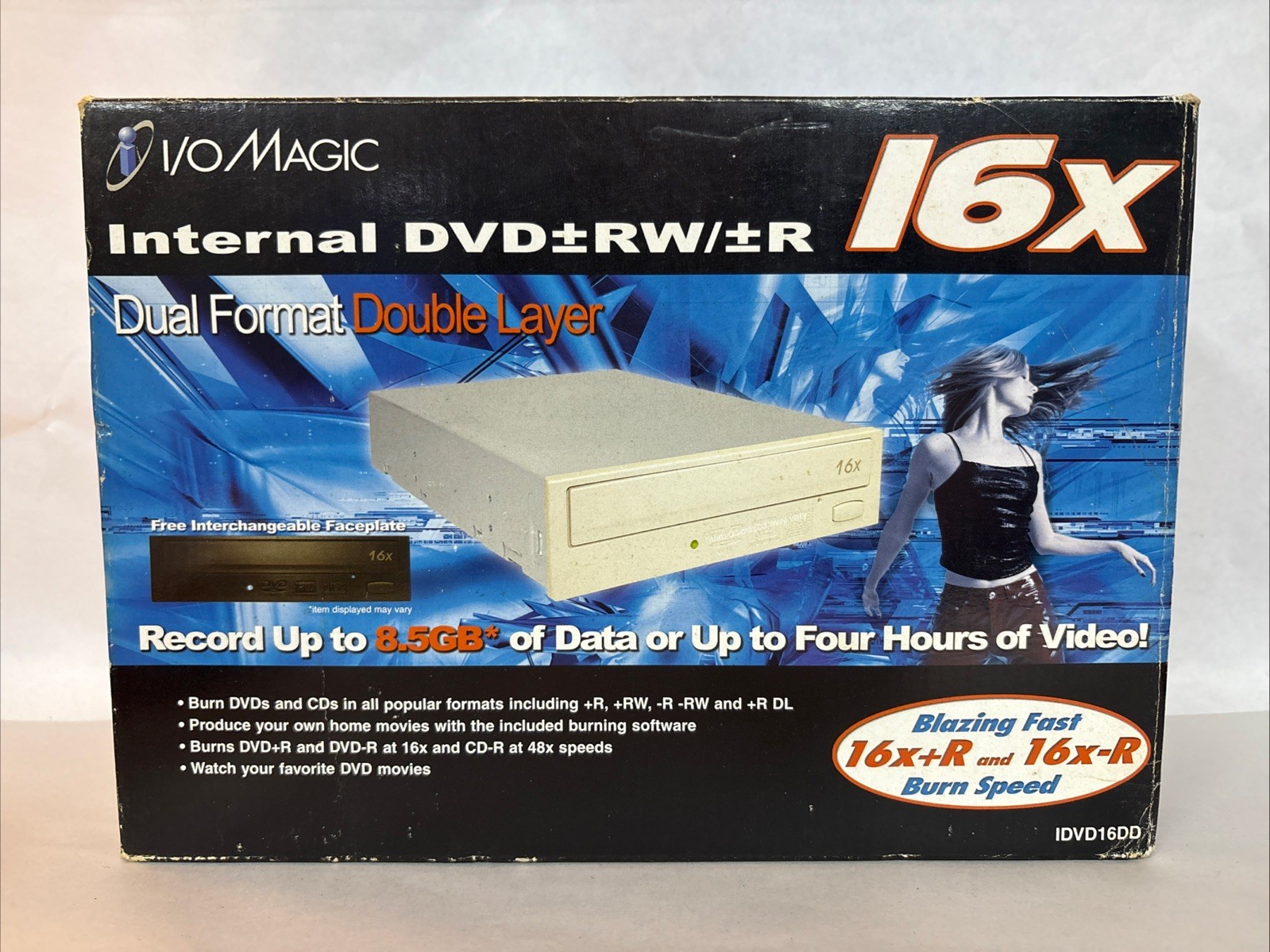 I/O Magic Internal DVD+RW/+R Drive 16x Dual Format Double Layer #IDVD16DD NIB