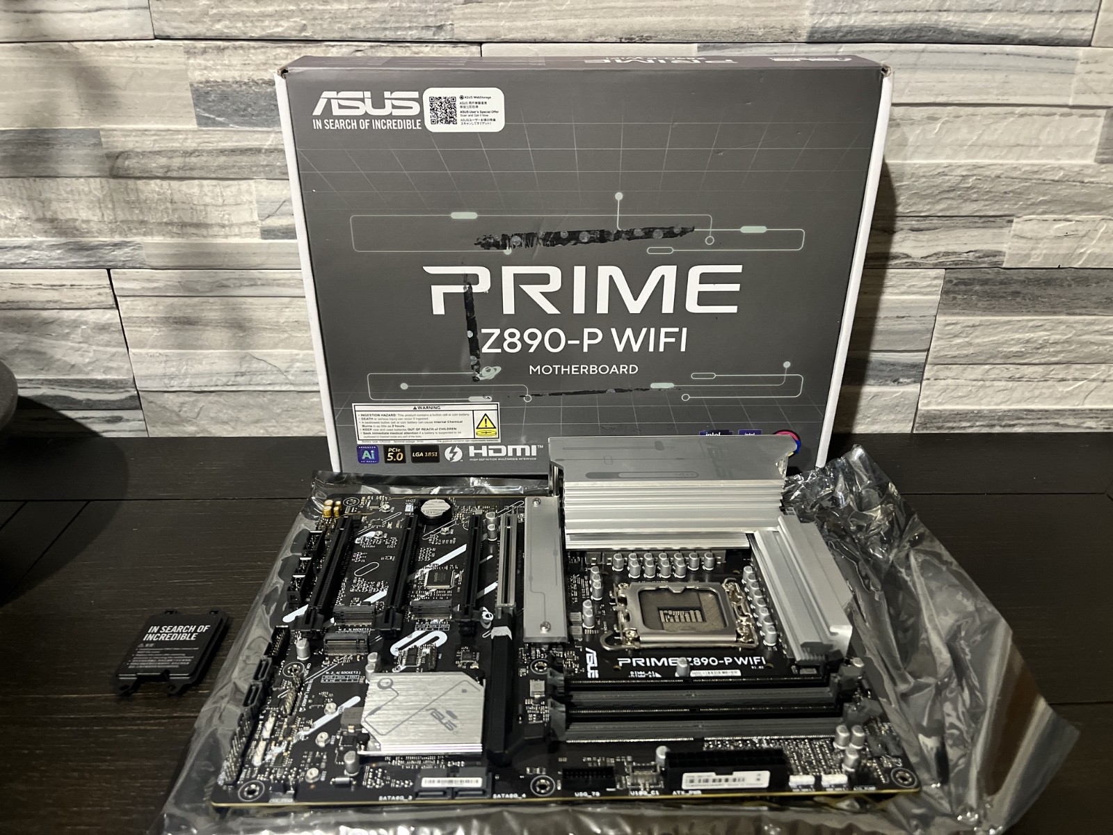 ASUS PRIME Z890-P WIFI LGA1851 ATX Motherboard DDR5 WiFi 7