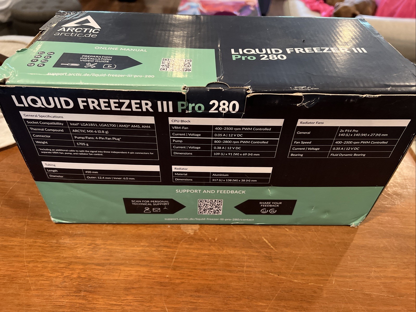 ARCTIC Liquid Freezer III Pro 280 black PC Water Cooler AIO CPU Intel AMD