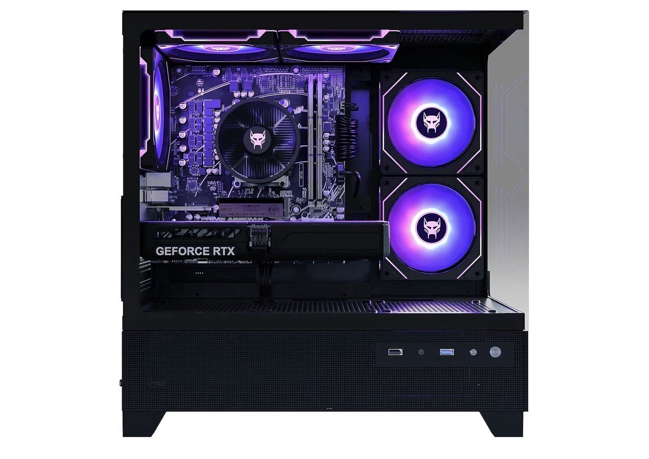 BEASTCOM Gaming Desktop Tower GeForce RTX RGB Lighting PRIME A320M-K