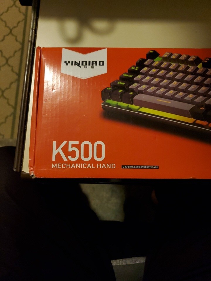 K500 Pink Keyboard Mixed Color White Pink Purple Keycaps 104 Keys Wired Gaming