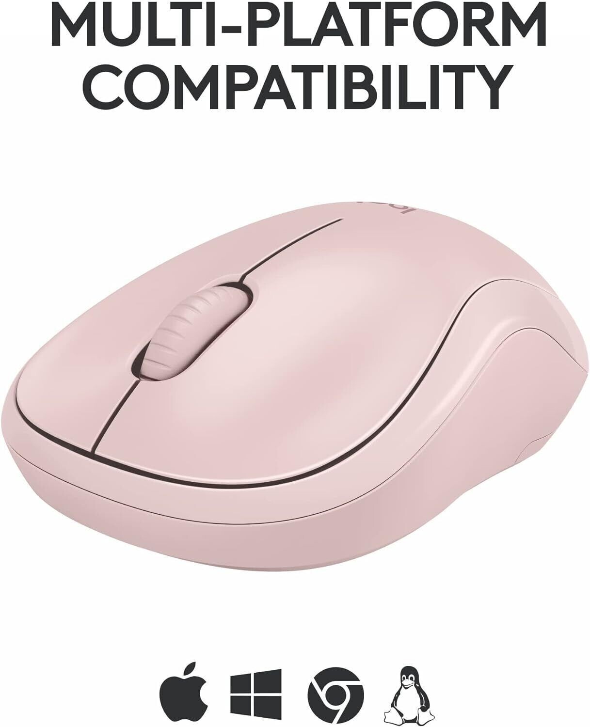 Logitech – M240 Silent Wireless Mouse – Rose 910-007117