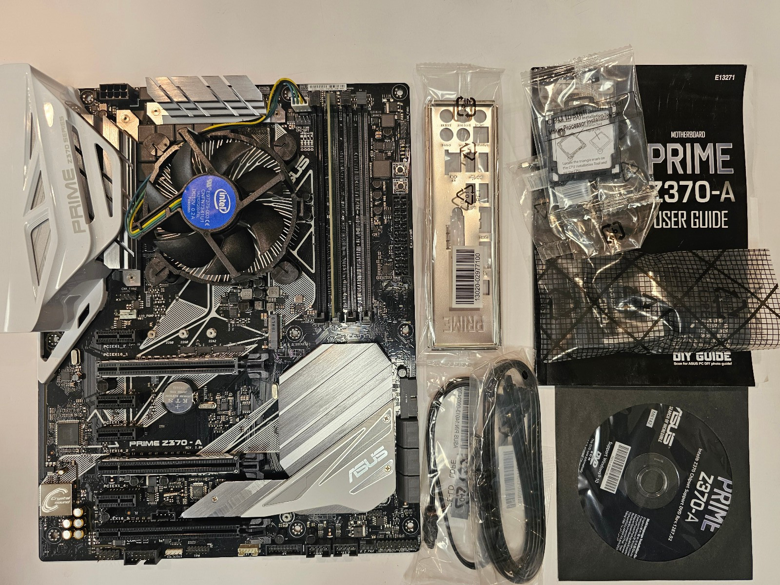 USED ASUS PRIME Z370-A MOTHERBOARD / INTEL i3-8100 CPU / 4GB-DDR4 RAM
