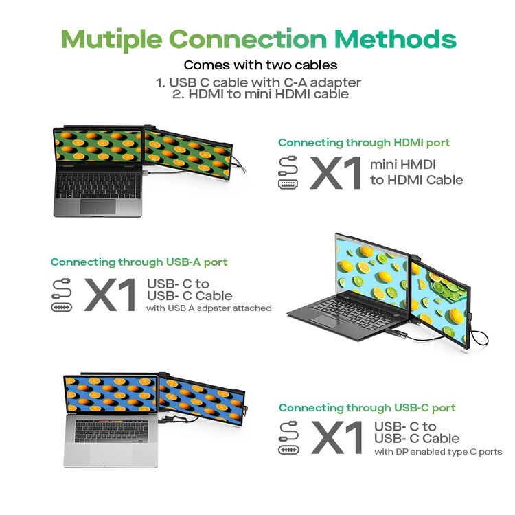 Mobile Pixels Duex Max DS 14.1″ Portable IPS LCD Magnetic Monitor