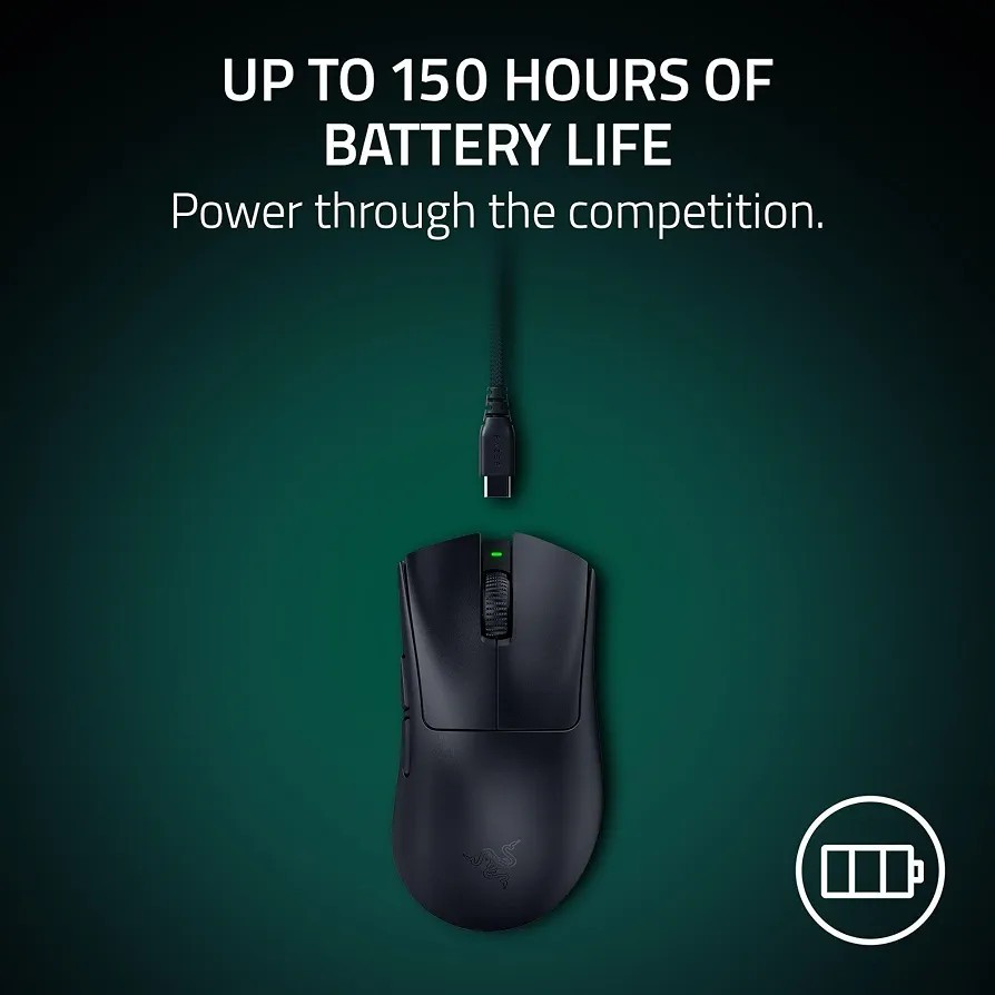 New Razer DEATHADDER v4 PRO Black RZ01-0533 Wireless Gaming Mouse For PC
