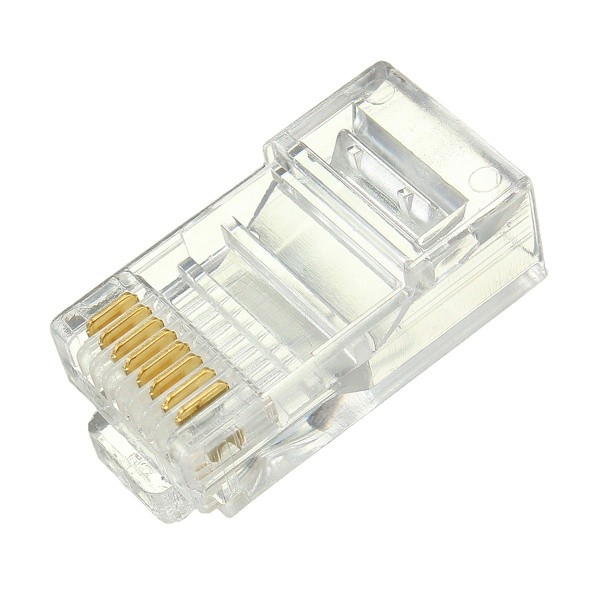 RJ45 Cat6 Pass Through Connector Plugs ethernet cable plug Network crimp-100 Pcs