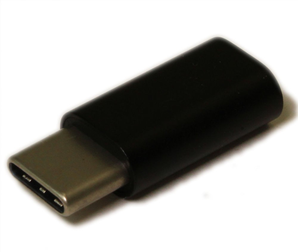 USB 3 Type-C Male to Micro B Female Adapter Black