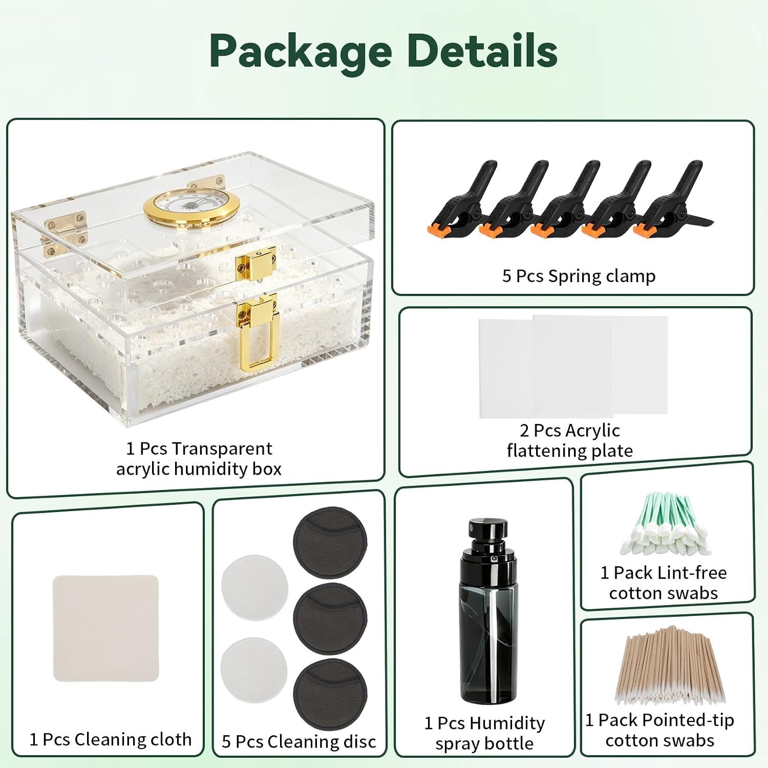 Card Cleaning & Flattening Kit, Complete TCG Restoration Kit with Acrylic Humido