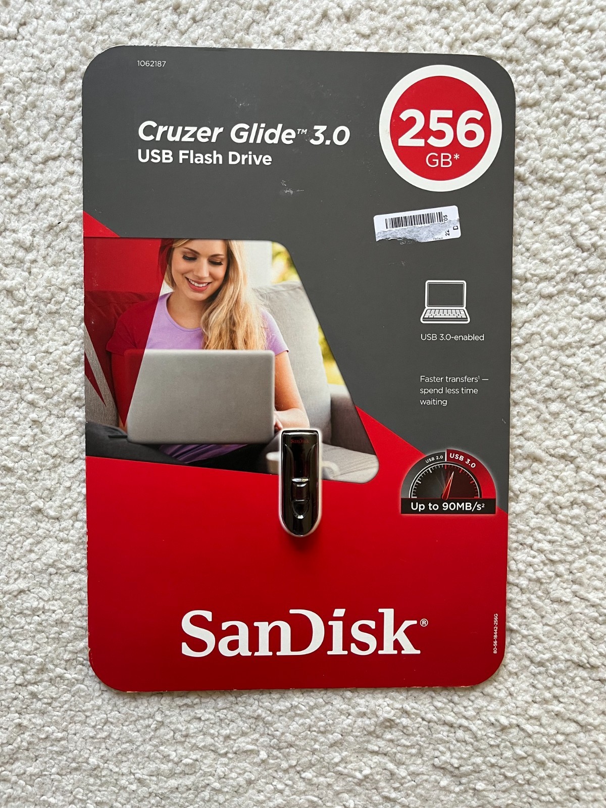 SanDisk 256GB Cruzer Glide USB 3.0 Flash Drive Black – SDCZ600-256G-AC25