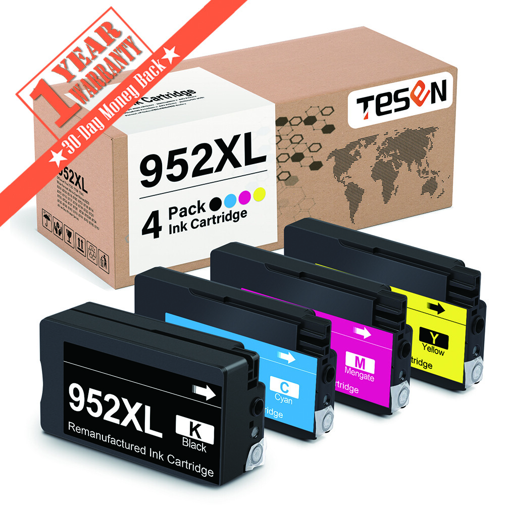 4pack 952XL Ink Set for HP 952 XL OfficeJet Pro 8710 7740 8720 8218 8210 8715