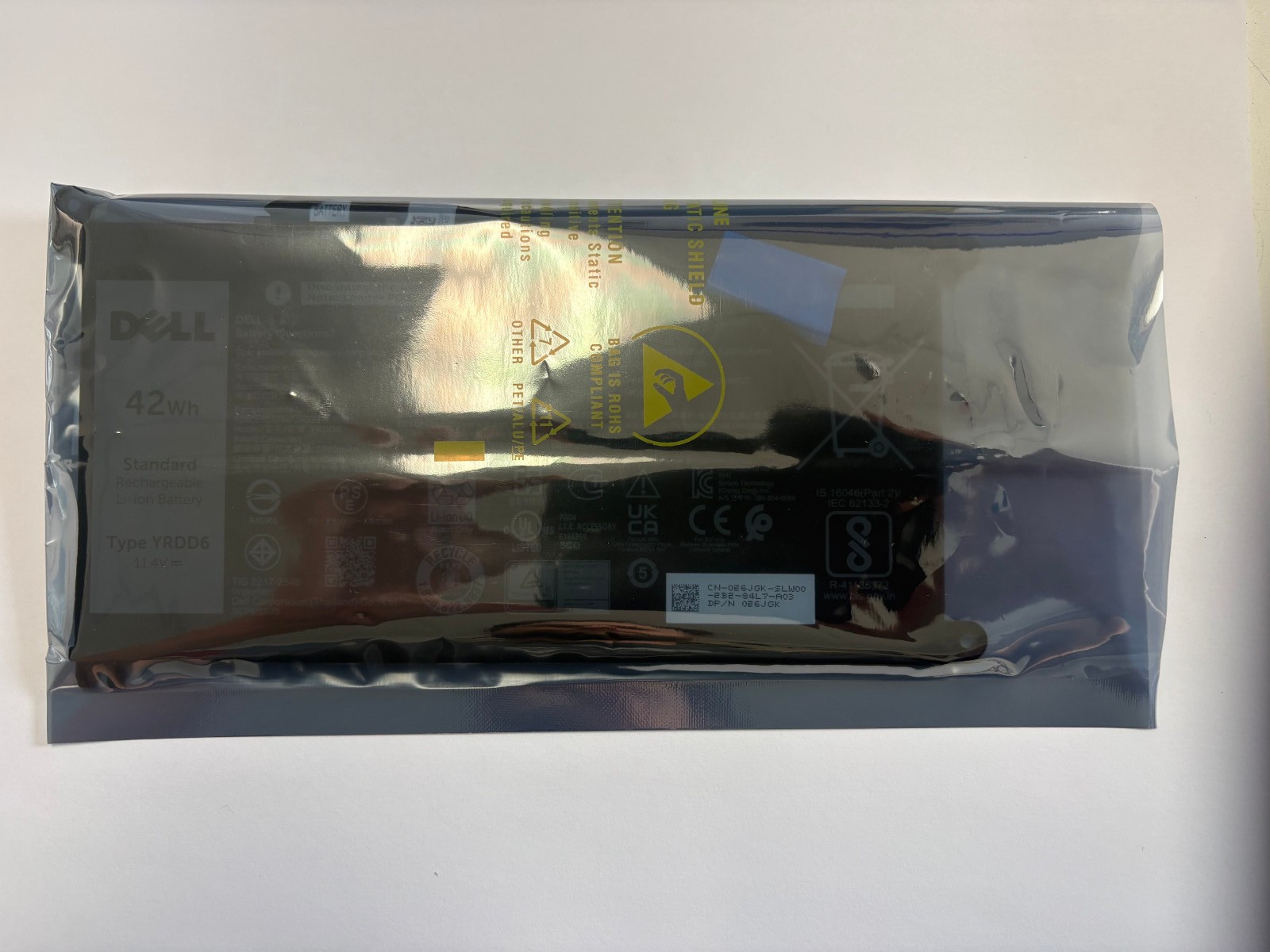 Replacement Laptop Battery 42Wh YRDD6 For DELL Inspiron/ Latitude/ Vostro