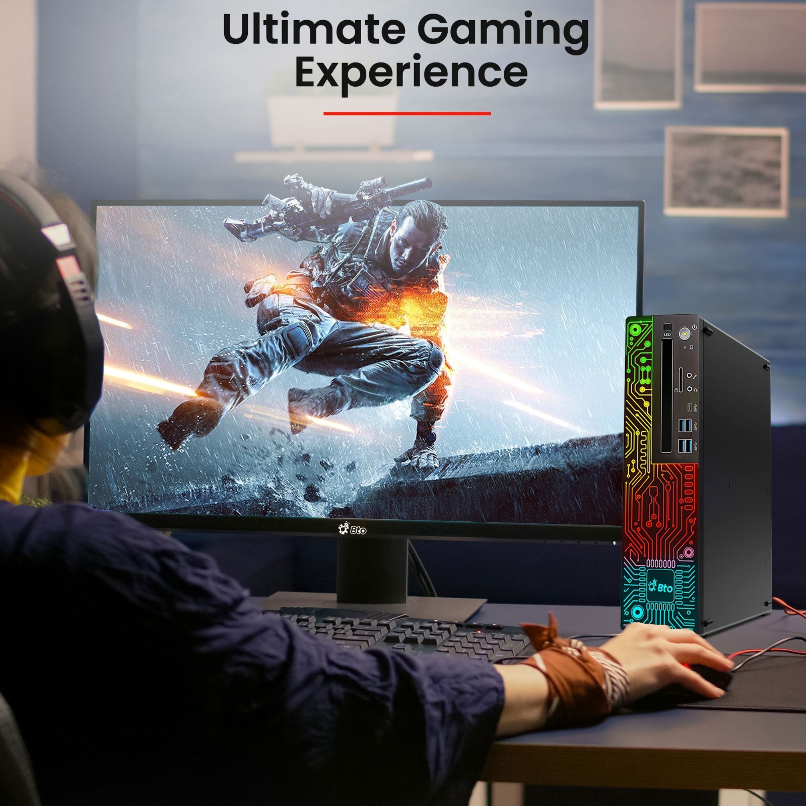 Lenovo Desktop Gaming PC Intel i5-8500 64GB Ram 2TB SSD 1TB HDD NVIDIA GTX Win11