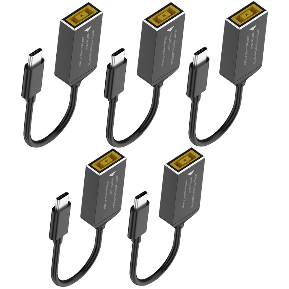 5 65W Laptop Charger Converter 11mm to USB C For Lenovo Thinkpad with 10cm Cable