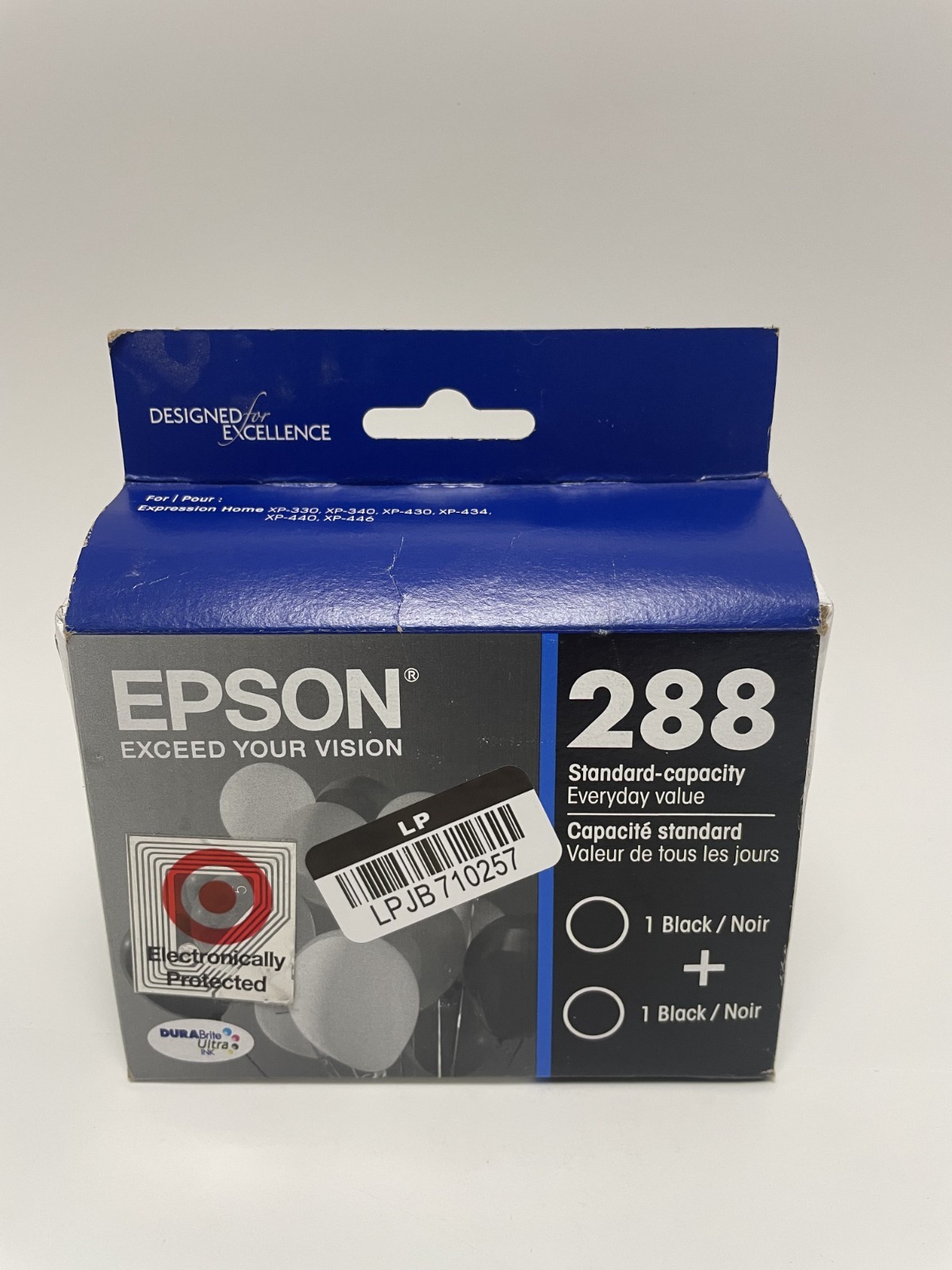 Epson 288 2Pk Genuine Black Ink Cartridge T288120-D2 Durabrite Ultra Ink