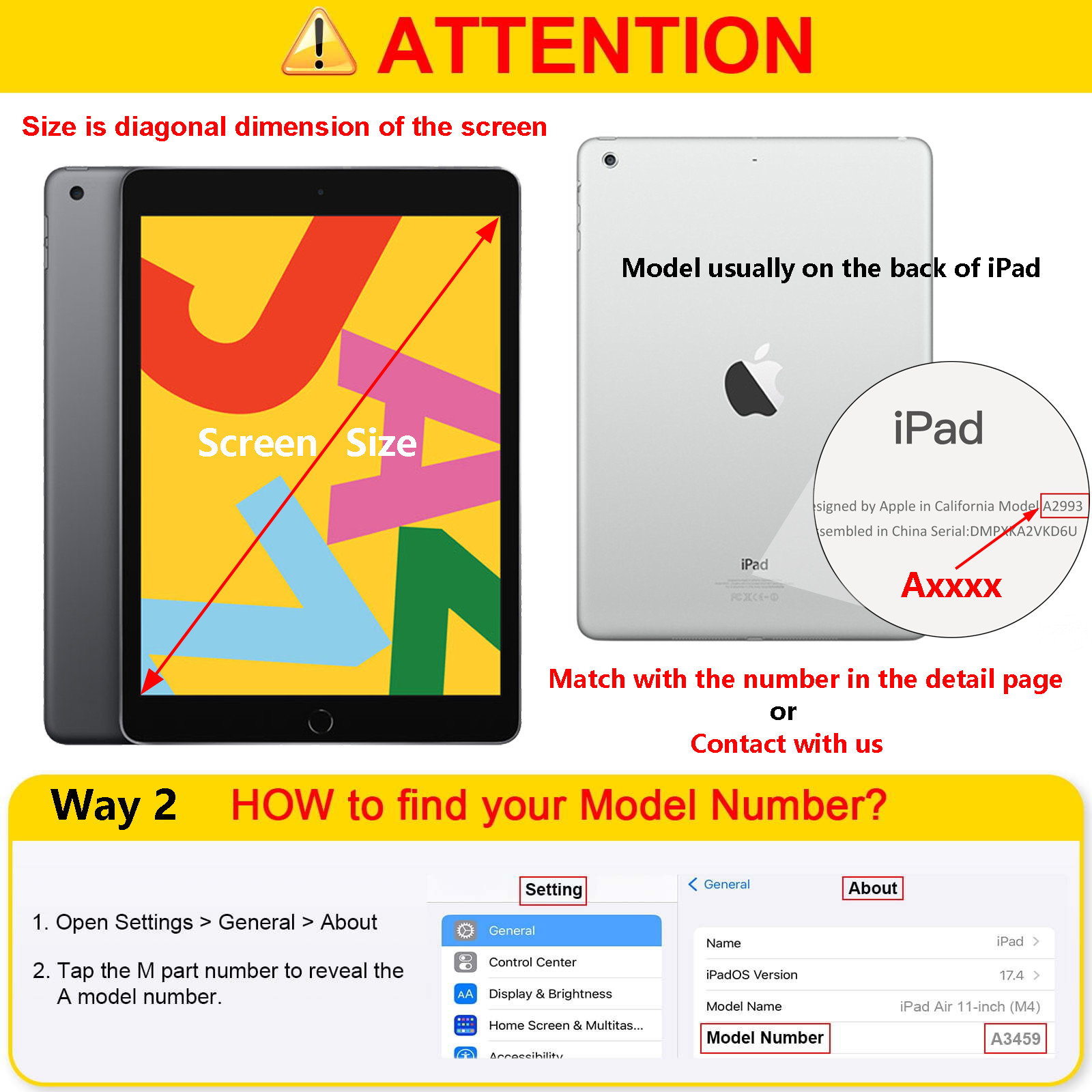For iPad (A16) 11th/10th/9th/8th/7th/6th/5th Generation 9.7″ Stand Case Cover