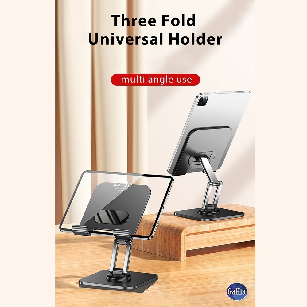 Black Or White Universal Desk Tablet Phone Stand Rotating Foldable Portable