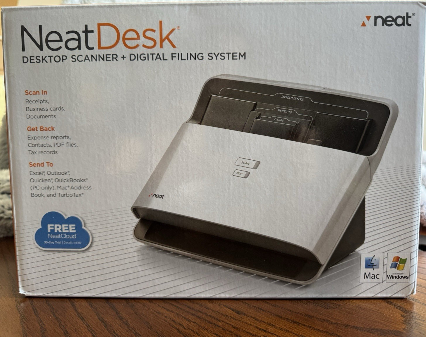 NeatDesk RED Desktop Document Receipt Scanner New Open Box Complete
