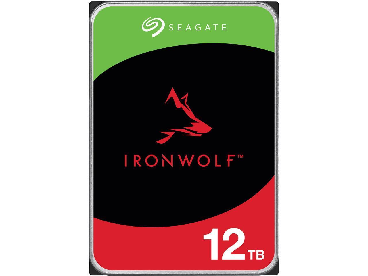 Seagate 12TB IronWolf 3.5″ SATA 7200rpm Internal Hard Drive HDD ST12000VN0008