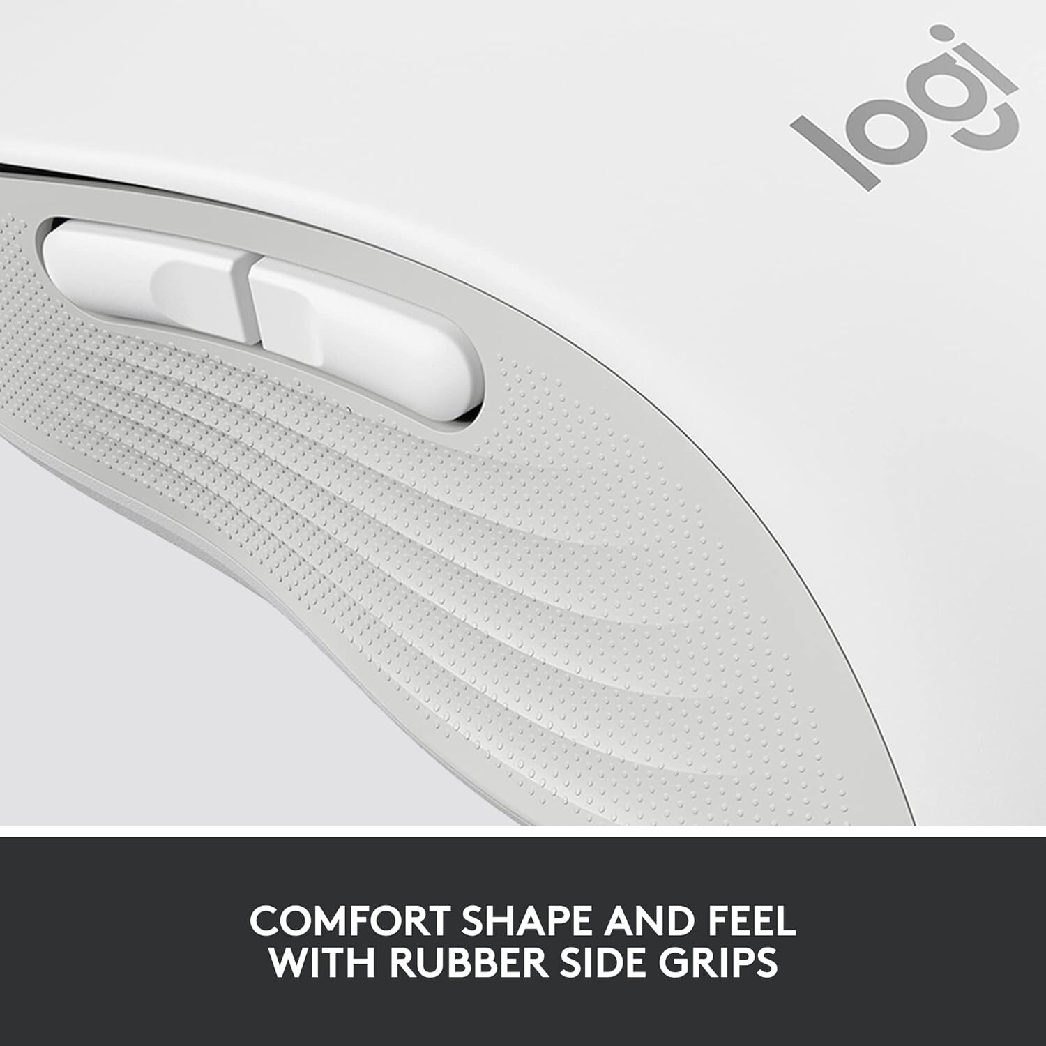 Logitech Signature M650 L for Business Wireless Mouse Bluetooth Off White