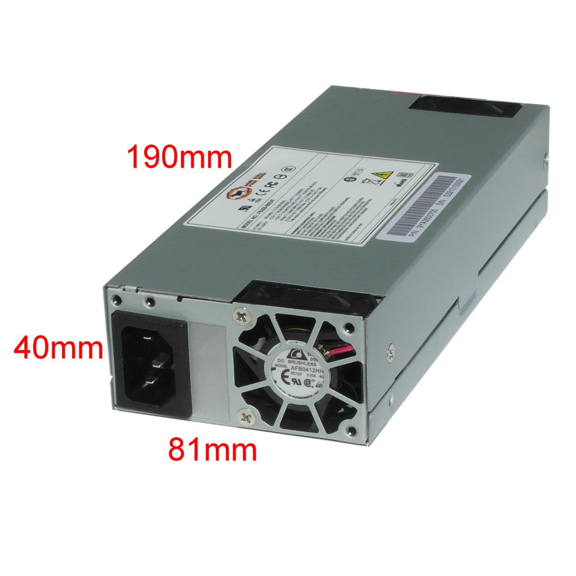 1U Netzteil Teil 350W PSU 190x80x40mm. 80 FSP250-50PLB, FB350-60EVF (NS)