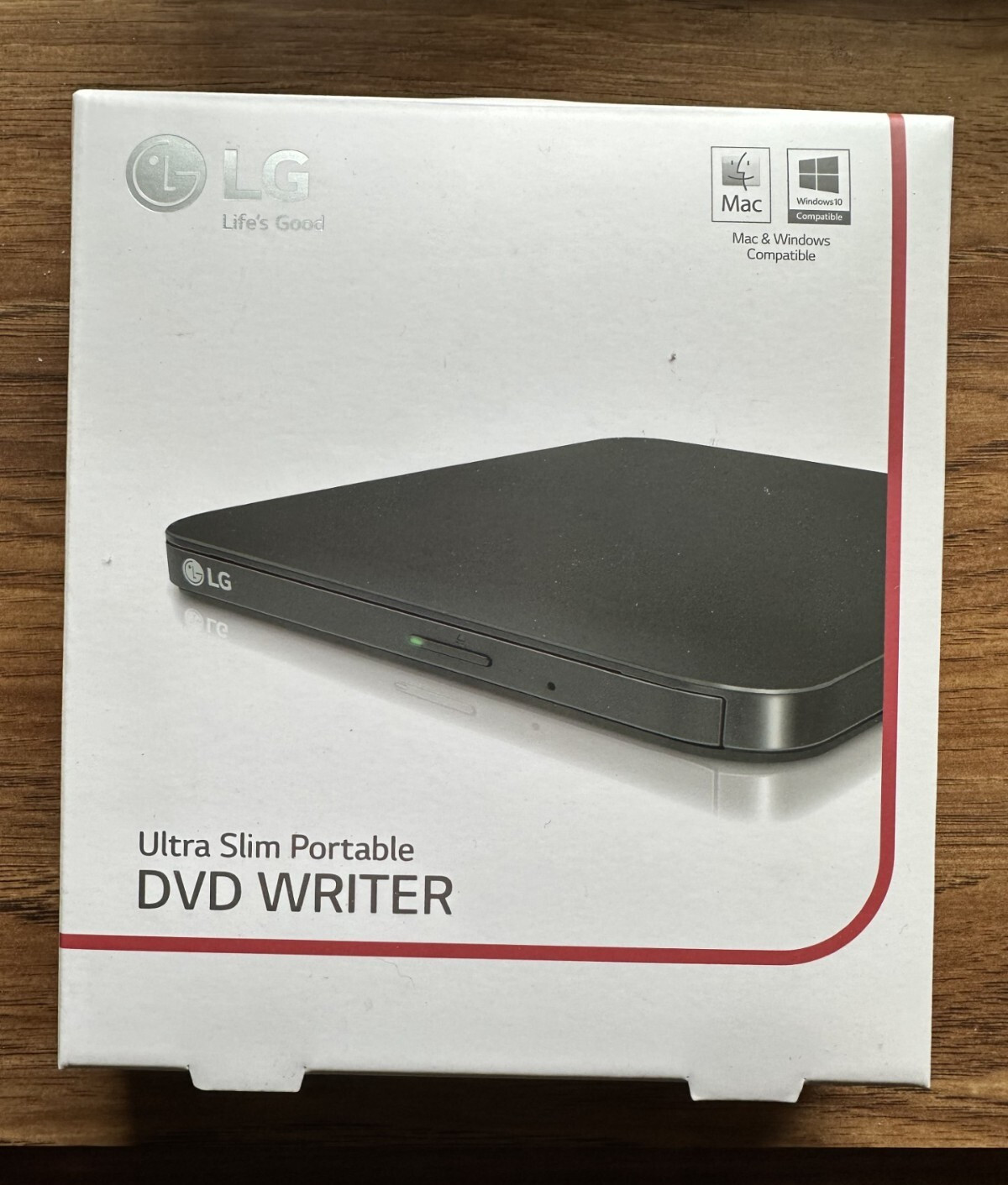 NEW! LG – SP80NB80 – ULTRA SLIM PORTABLE USB EXTERNAL DVD-WRITER – PC/MAC– BLACK