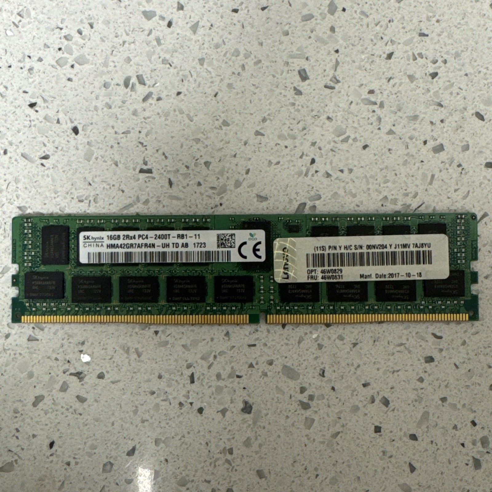 SK Hynix Server Memory 16GB (1x16GB) RAM DDR4 2400MHz HMA42GR7AFR4N-UH