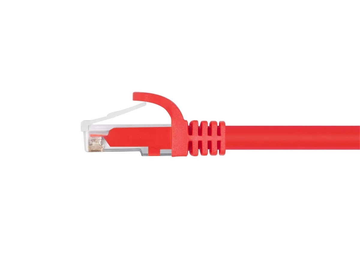 Flexboot Cat6 Ethernet Patch Cable Network Internet RJ45 Stranded UTP 5ft Red