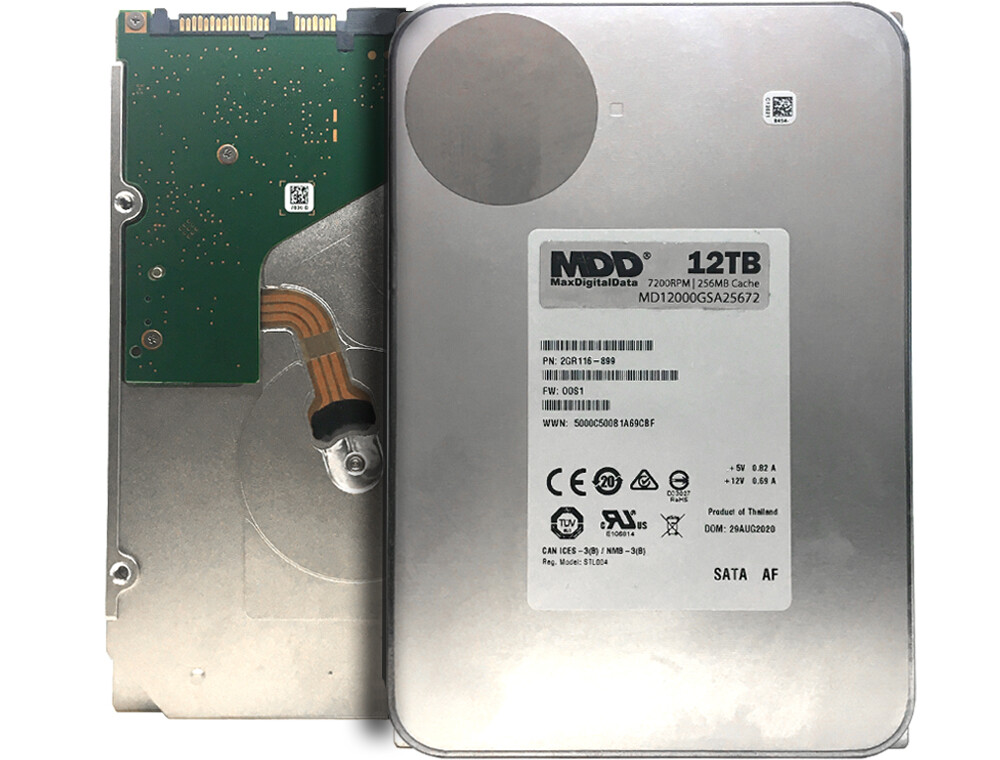 MaxDigitalData 12TB 7200RPM 256MB Cache SATA 6.0Gb/s 3.5″ Desktop Hard Drive