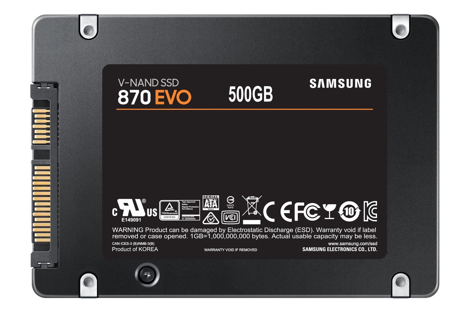 Samsung – 870 EVO 500GB Internal SSD SATA III 2.5”
